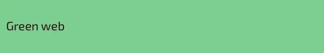 Green web 